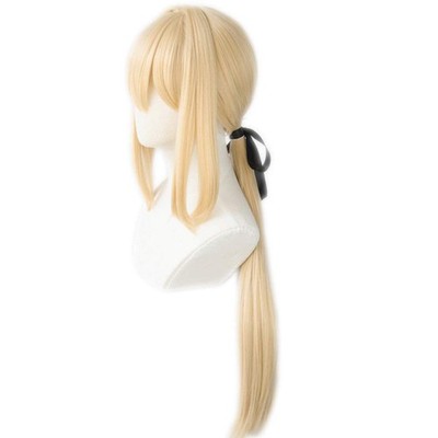 Heat-Resistant Cosplay Wig, The Second Castle, Gold, Long Straight, Perfect For_
