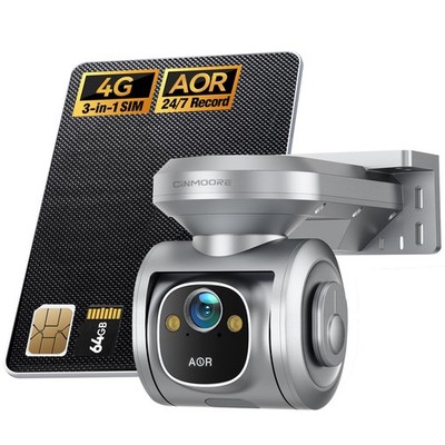 24/7 Recording 4G LTE Cellular Security Camera Outdoor, No WiFi Needed, PTZ F...