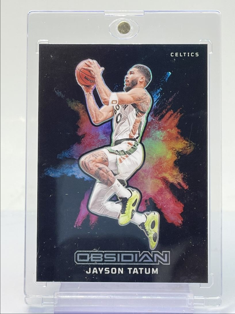 JAYSON TATUM 2023-24 OBSIDIAN BLACK COLOR BLAST CASE HIT SSP CELTICS Q4669