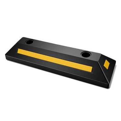 [New]Parking Stopper,21.6 Inch 2 Pcs Heavy Duty Parking Aid for Garage,Rubber Cu