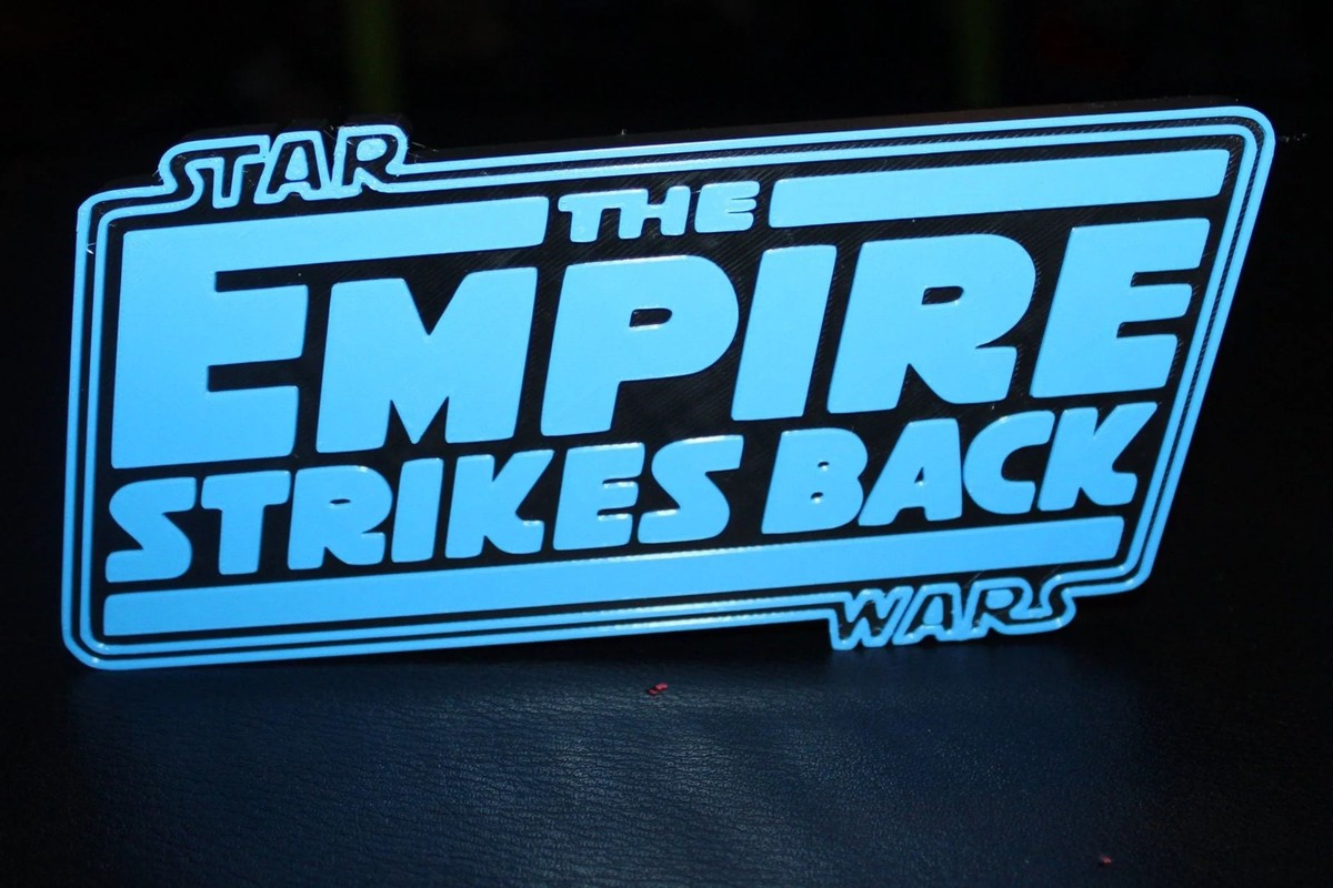 Star Wars The Empire Strikes Back 3D printed Logo Sign Wall Desk