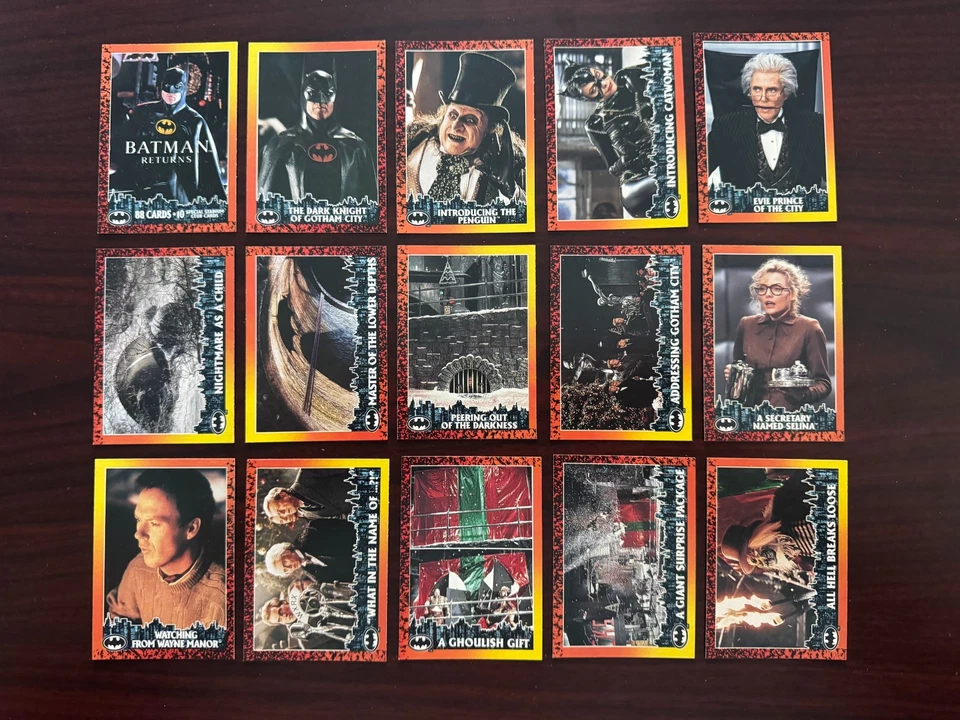 Batman Returns O-Pee-Chee 1992 set completo 1-88 y Stadium Club set A-J, EX Foto 2 de 4
