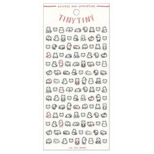 Tiny PANDA Sticker Sheet MIND WAVE Cute Animal Decals for Journaling