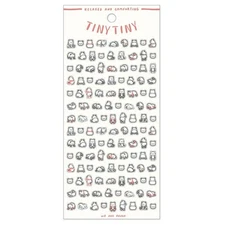 Tiny PANDA Sticker Sheet MIND WAVE Cute Animal Decals for Journaling