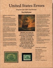 Perfectly Flawed SN 548 MH - Misperf on Custom Presentation Panel 8.5&rdquo; X 11&rdquo;