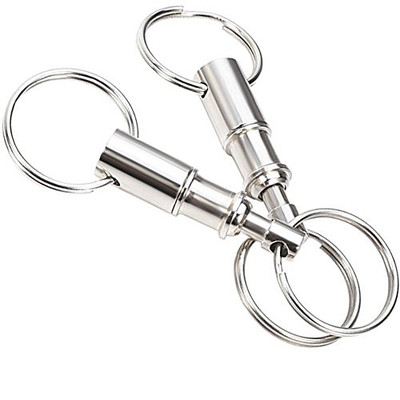 Quick Release Pull Apart Valet Keychain Accessory Detachable for 