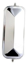  705113 7x16" V-Back Heated Mirror, Stainless Steel, 1 Pack 