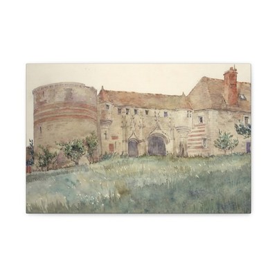 Cass Gilbert - Chateau de l'Houblouniere - 1924 - Canvas Wall Art