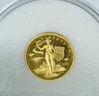 2018 $5 Cook Islands Liberty Bell 1/10 Oz 24% Pure Gold Coin