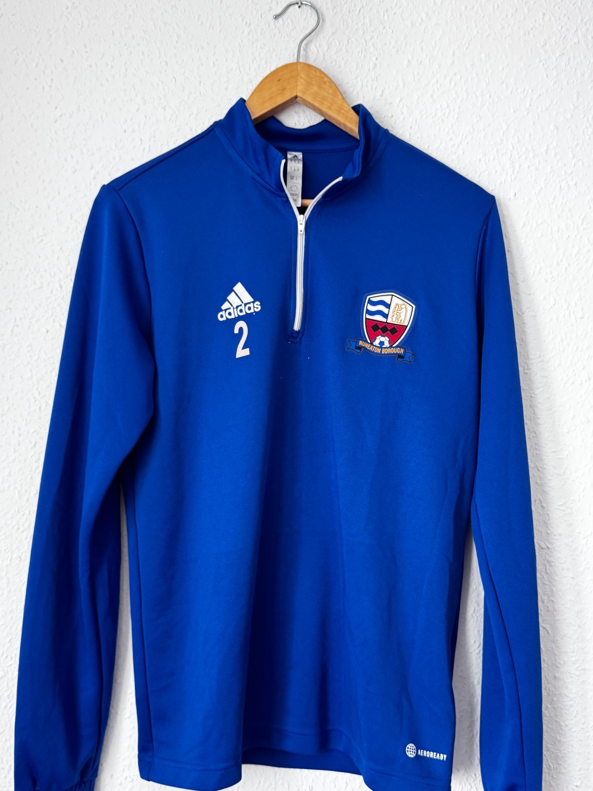 Adidas Nuneaton Borough FC Men's 1/4 Zip Training Top - Size M image 3