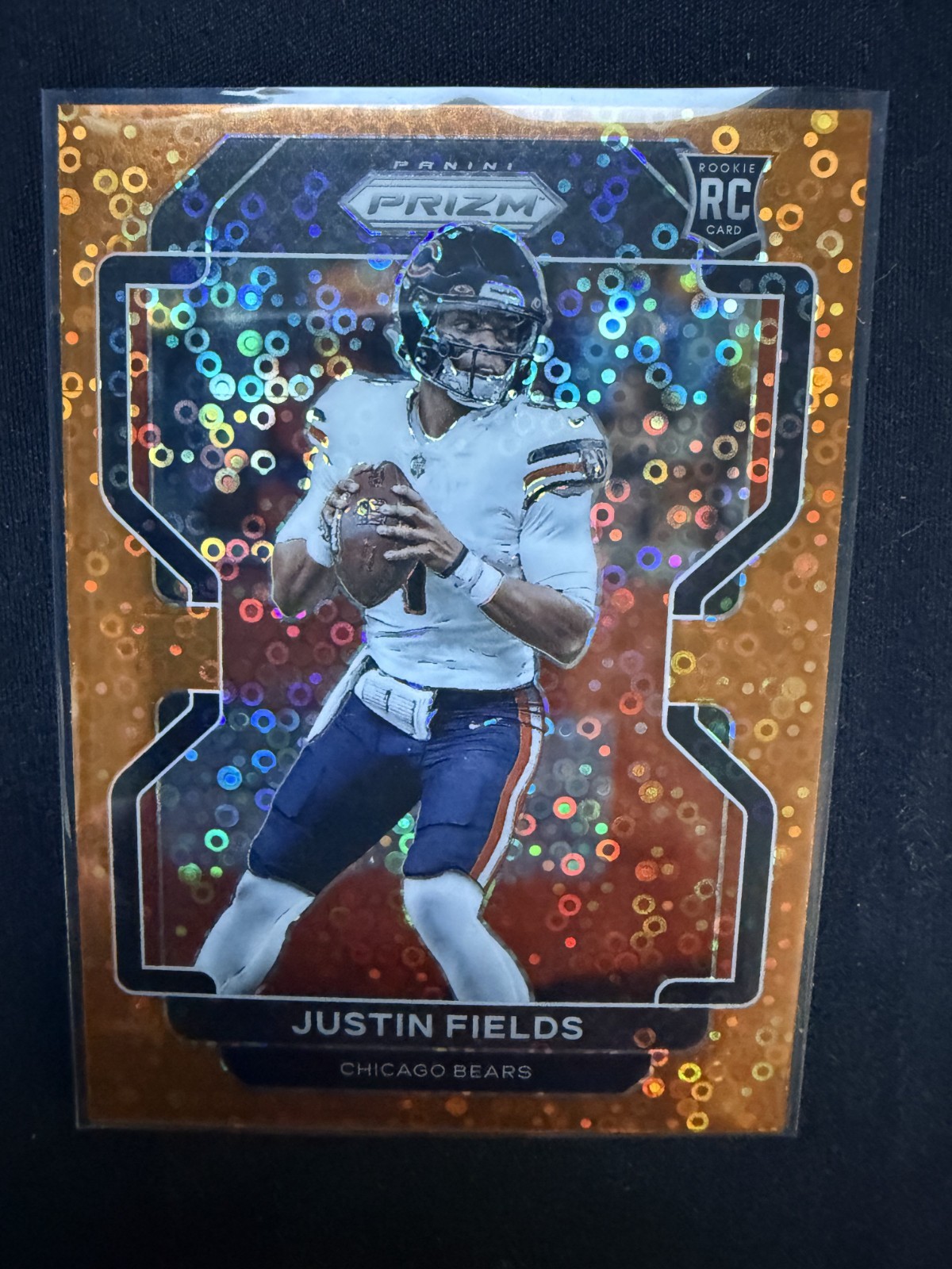 2021 Panini Prizm - Rookie Justin Fields Orange Disco (RC)