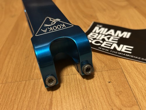 Vintage Kooka Billet Anodized Blue Stem 1 1/8 Rare CNC 90s MTB 130mm - Picture 11 of 24