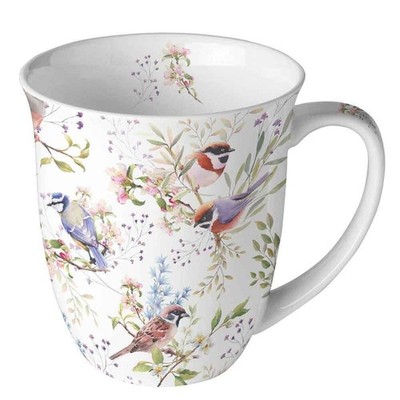 Tasse, Porzellantasse BUSY BIRDS 0,4l Ambiente | Landhausküche, Vögel