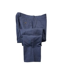 J.Crew Blue Ludlow Slim Somelos Linen Cotton Mens Trouser 32X32 NWT