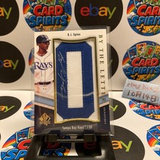 2009 Upper Deck SP B.J. Upton 2/2 Tampa Bay Rays By the Letter Signature Patch