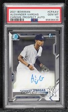 2021 Bowman Chrome Prospects Alexander Vargas #CPA-AV PSA 10 GEM MT Auto 2d9