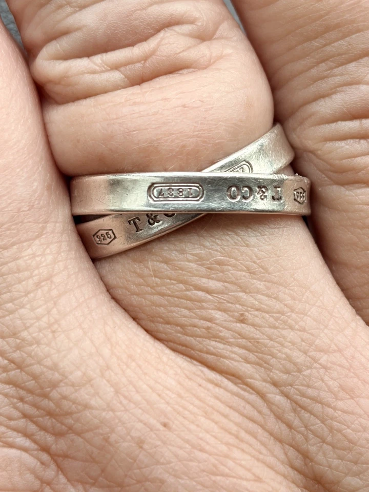 Tiffany 1837® Interlocking Circles Ring in Stirling Silver - 10 - Image 2 of 2