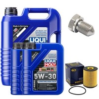 MotoröL Filter Set 5W-30 Liqui Moly 7 Liter + Schraube FüR VW Transporter V 3.2