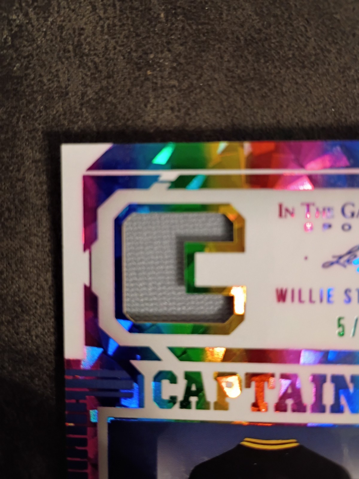 Willie Stargell 2022 Leaf Game Used Jersey Card #5 Of 9. view 2