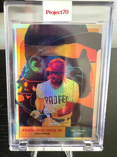 TOPPS PROJECT 70 RAINBOW FOIL 11/70 FERNANDO TATIS JR. PADRES  BY MATT TAYLOR