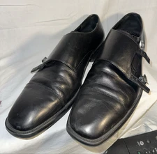 Johnston & Murphy Double Monk Strap Leather Oxford Shoes Preppy 59-01917 - 12 M