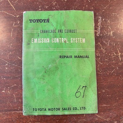 Toyota Emission Control System Repair Manual 1967