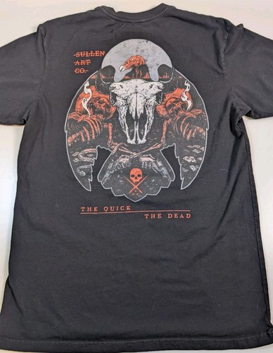 Sullen No Wake Zone Men's T-Shirt - 100% Cotton Standard Fit Short Sleeve Tee, Jet Black, 2XL