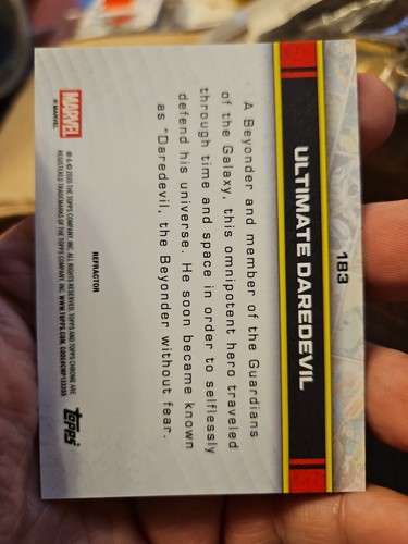 Topps Chrome Marvel 2026 Ultimate Daredevil 1st Appearance Refractor #183 - Picture 3 of 3