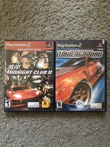 LOT Need for Speed: Underground & Midnight Club II 2 PS2 TESTED FAST SHIPPING