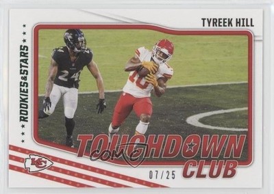 2021 Panini Rookies & Stars Touchdown Club Green 7/25 Tyreek Hill #TDC-4 0nr3