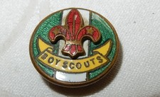 ANTIQUE GROUP SCOUTMASTER ENAMEL LAPEL BADGE SCOUTING (BOY SCOUTS)