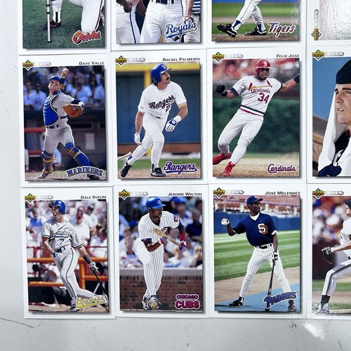Lot of 25 Upper Deck 1993 Baseball Cards Rafael Palmeiro Felix Jose Darren Lewis - Picture 4 of 7