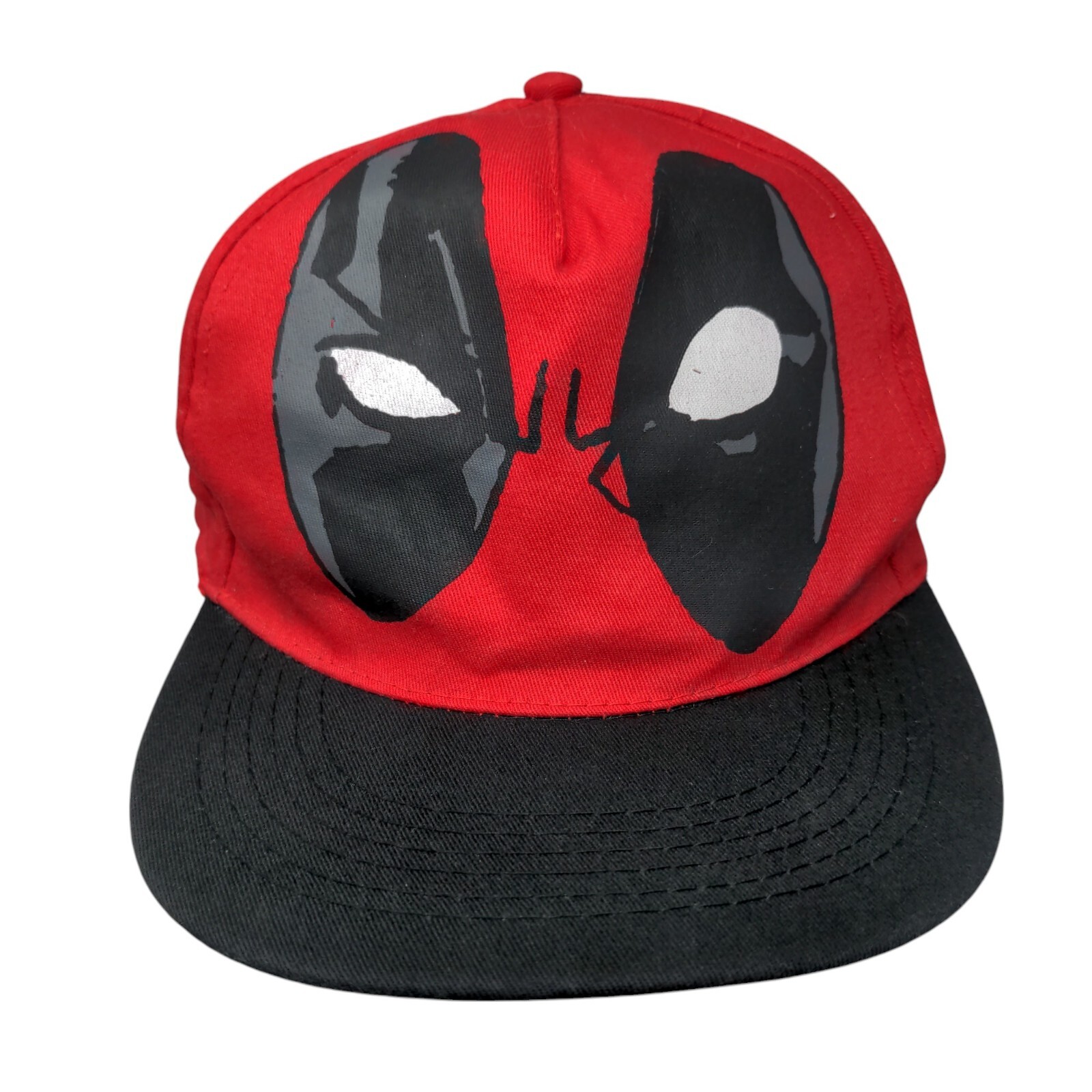 Marvel Deadpool Snapback Hat Red OSFM Adjustable … - image 1