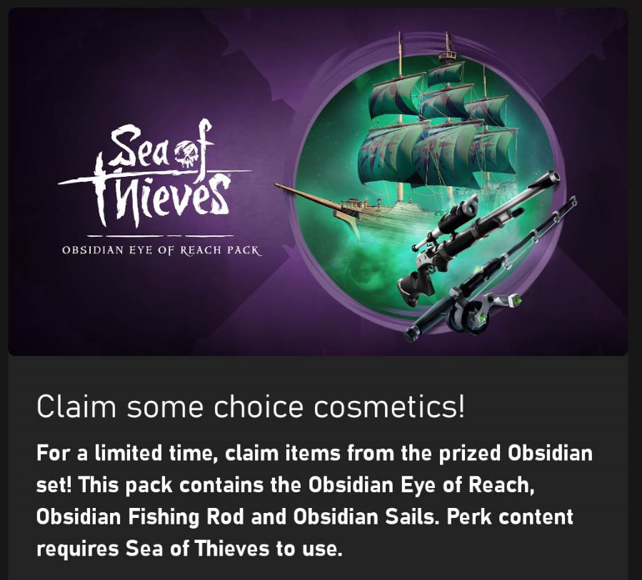 Code Obsidian Banjo Pour Sea Of Thieves (Xbox One, Series X/S, PC)