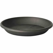 Untersetzer Medea 24x3,7cm anthrazit Pflanzenuntersetzer Polypropylen Terrasse