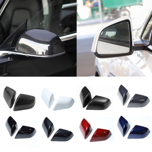 2 Pcs/Set for Tesla Model 3/Y Car Replacement Reverse Mirror Housing Shell Cover - Picture 1 of 20