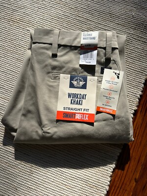 Dockers Men's Straight Fit Smart 360 Flex Workday Khaki Pants, Size 32 X 29  NWT
