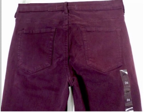 NEU Bullhead Damen Jeans Größe 26 (26,5x28,5) Lila High Rise Skinniest Baumwolle - Bild 6 von 8