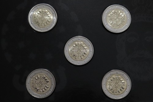 🧭🇩🇪 GERMANY 5x 2 EURO 2023 KARL DER GROSSE IN FOLDER B79 #243 - Picture 2 of 5