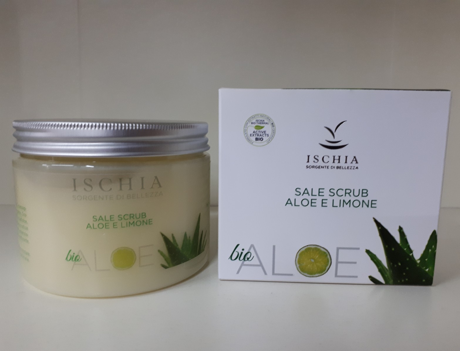 ISCHIA SALE SCRUB ALOE E LIMONE BIO ALOE 500 ML
