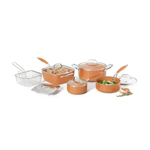 Starfrit EcoCopper 10-piece Cookware Set, Ceramic non-stick