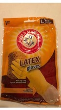 Arm  Hammer Reusable Non-Slip Large Latex Gloves Soft Cotton Lining Free Shiprd