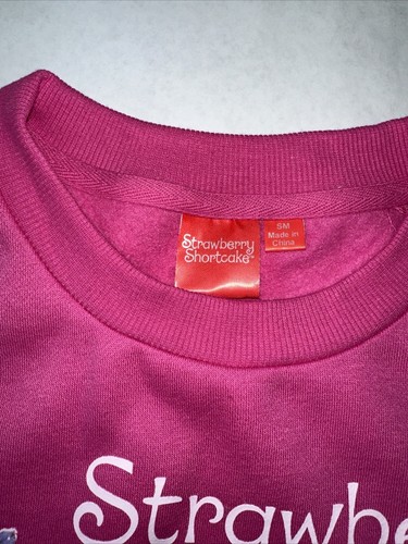 Maglione girocollo alla fragola oversize grafica rosa caldo rosa caldo piccolo 🙂 - Foto 4 di 7