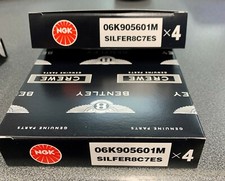 Genuine Bentley/NGK Spark Plugs for V8 GT Models - 06K905601M - Set of  8