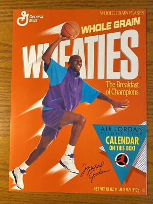 Wheaties 1991 Air Jordan Flight Club Calendar Michael Jordan Bulls | eBay