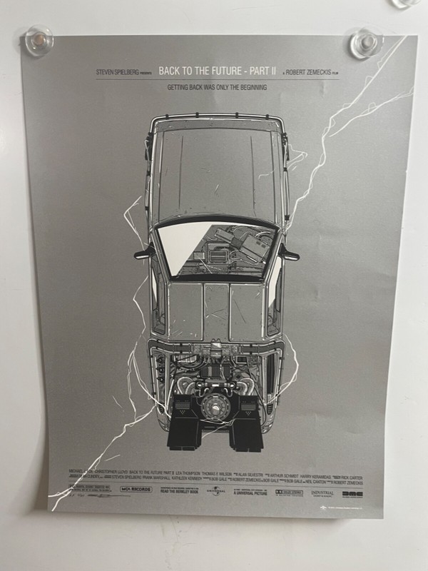 Back to the Future 2 Metallic Poster G Magnani Signed Numbered Poster Print 2012