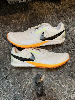 Nike Zoom Rival XC 6 White Orange Track Field Spikes DX7999  display picture 1