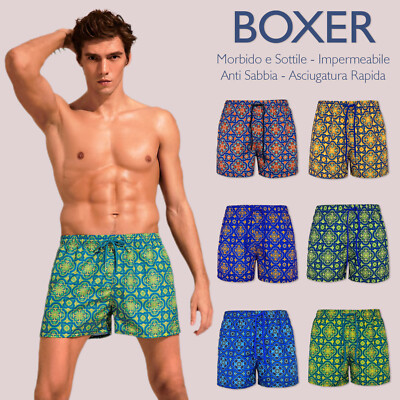 Herren Badeanzug Positano Boxershorts leicht Anti Sand schnelltrocknend VEQUE