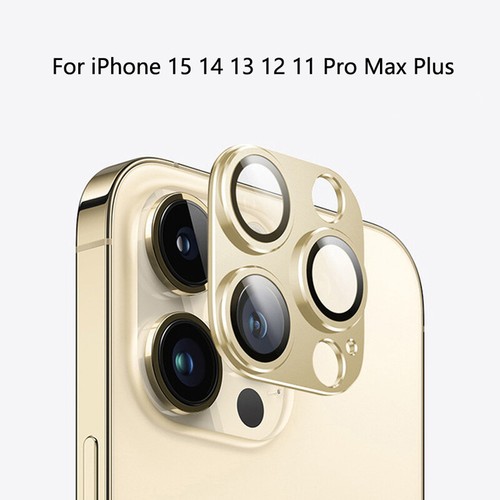 Aluminum Camera Lens Tempered Glass Cover For iPhone 15 14 13 12 11 Pro Max Plus - Photo 15 sur 21