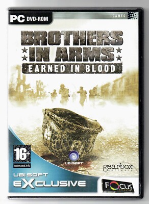 Vintage Ubisoft ''Brothers in Arms - Earned in Blood'' PC CD-ROM Spiel 1 Disk